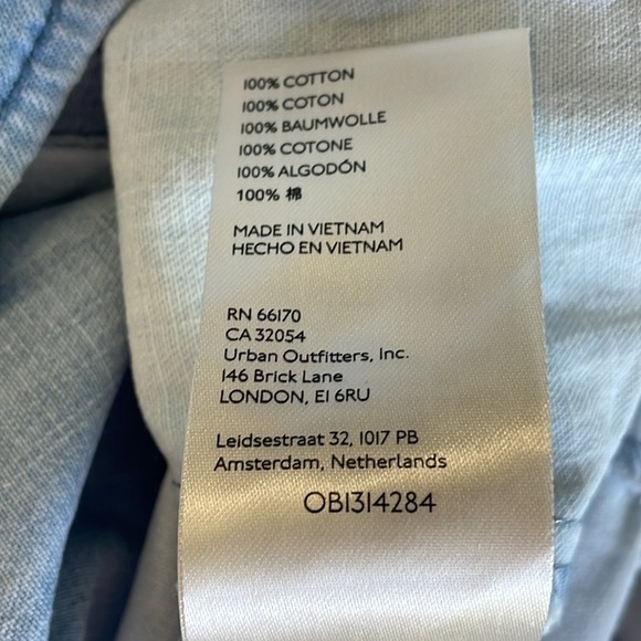 Free People Daisy Baby Button Down Top in Blue Combo - Picture 7 of 8